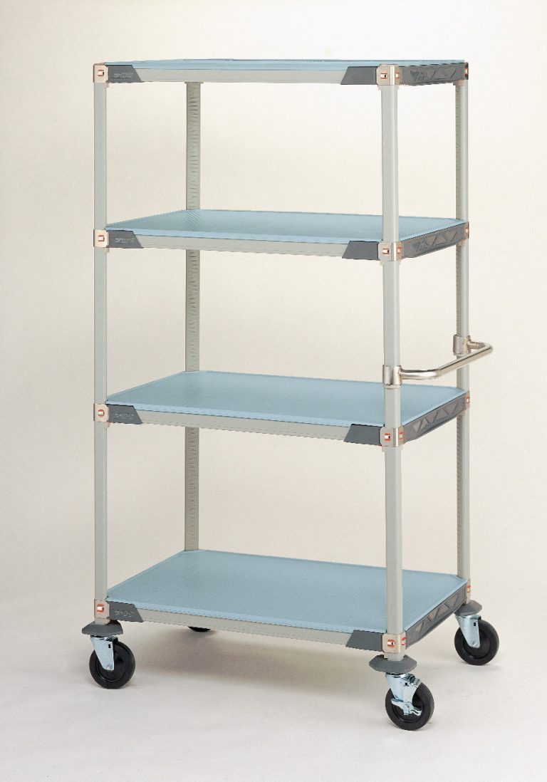 MetroMax i Solid Shelf Stem Caster Carts