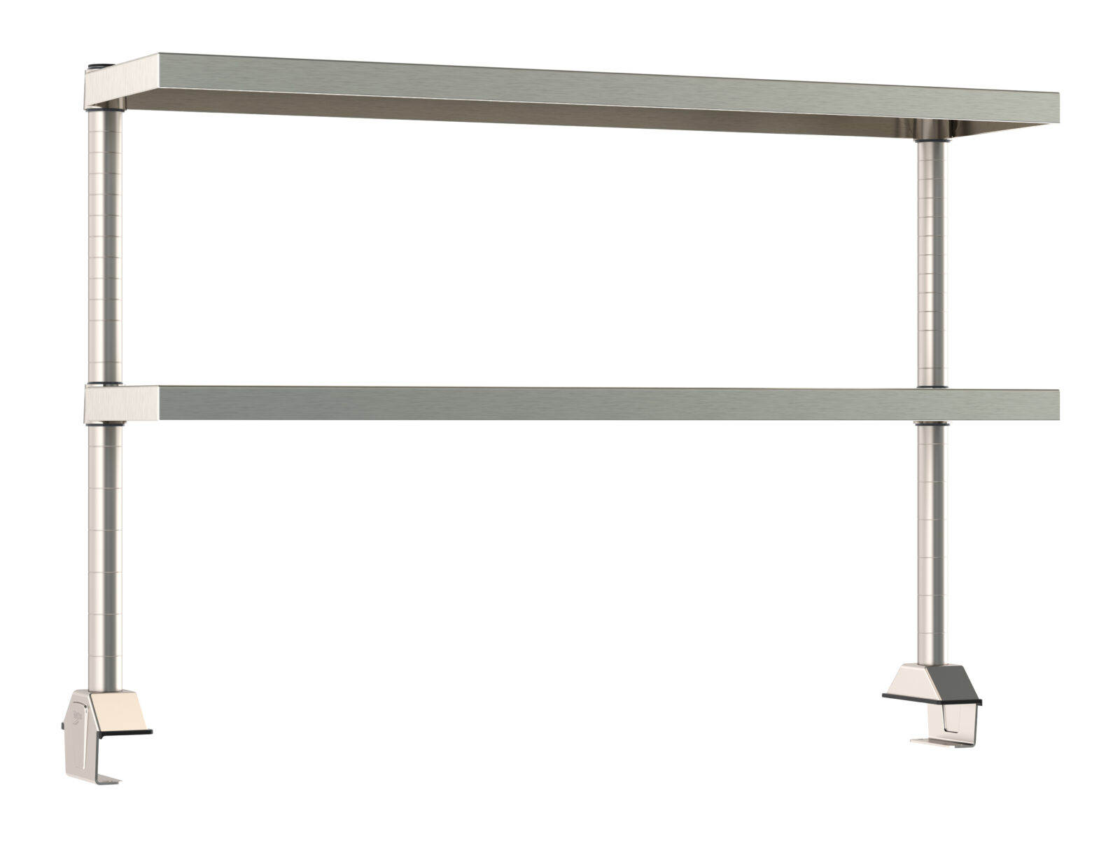 Metro Tableworx 2 Rear Cantilever Stainless Steel Solid Shelf Risers