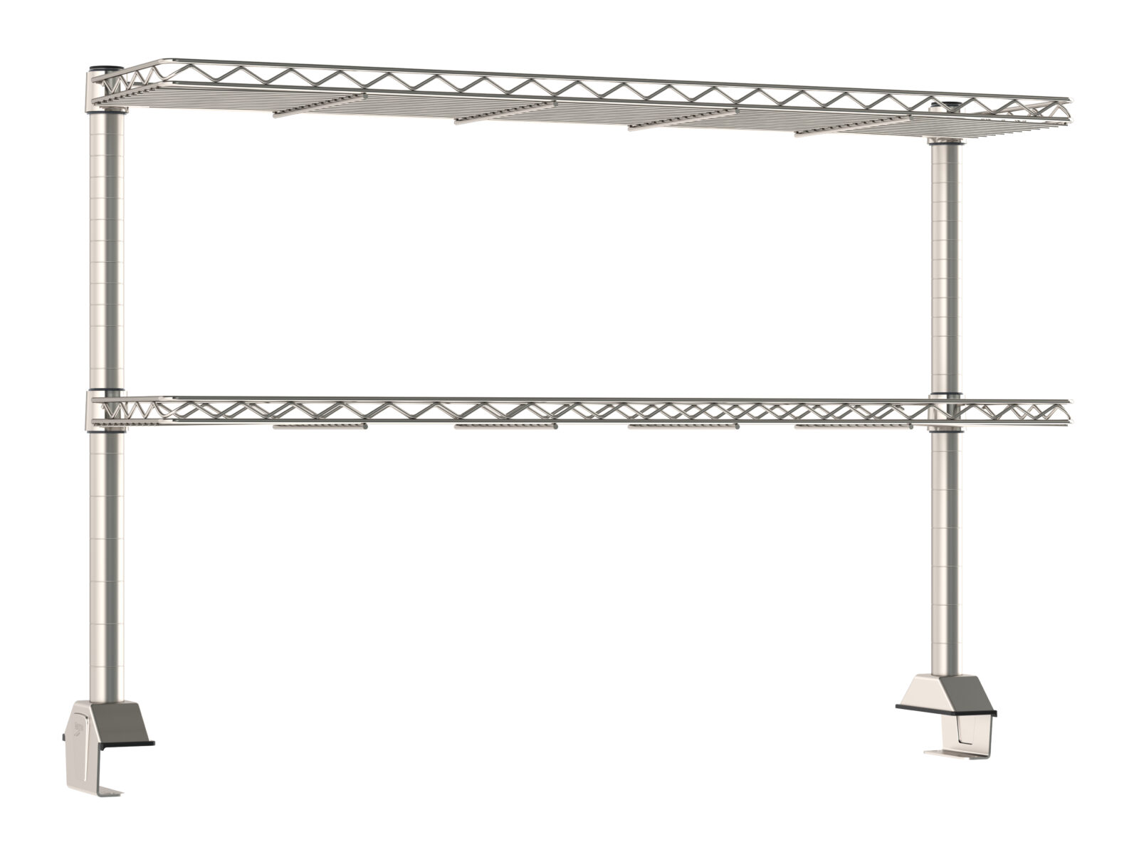 Metro Tableworx 2 Rear Cantilever Stainless Steel Wire Shelf Risers