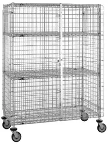 Stainless Steel Metro Stainless Standard Duty Security Carts