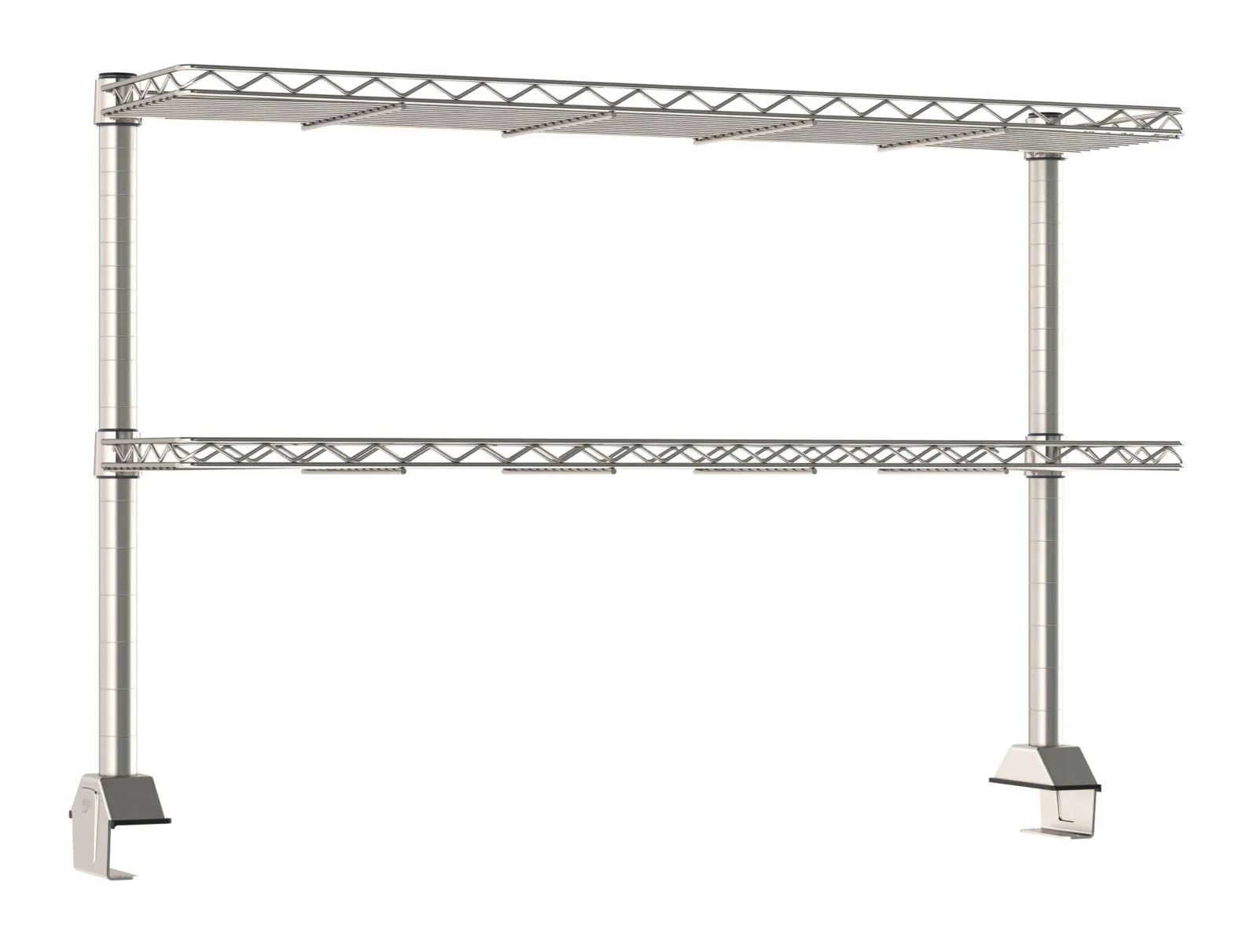 Stainless Steel Metro Tableworx 2 Rear Cantilever Stainless Steel Wire Shelf Risers